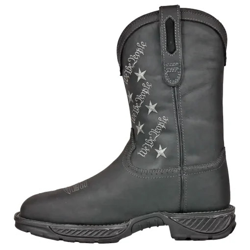 HOSS Men's 10" We The People Composite Toe Waterproof Pull-On Work Boot Black -
