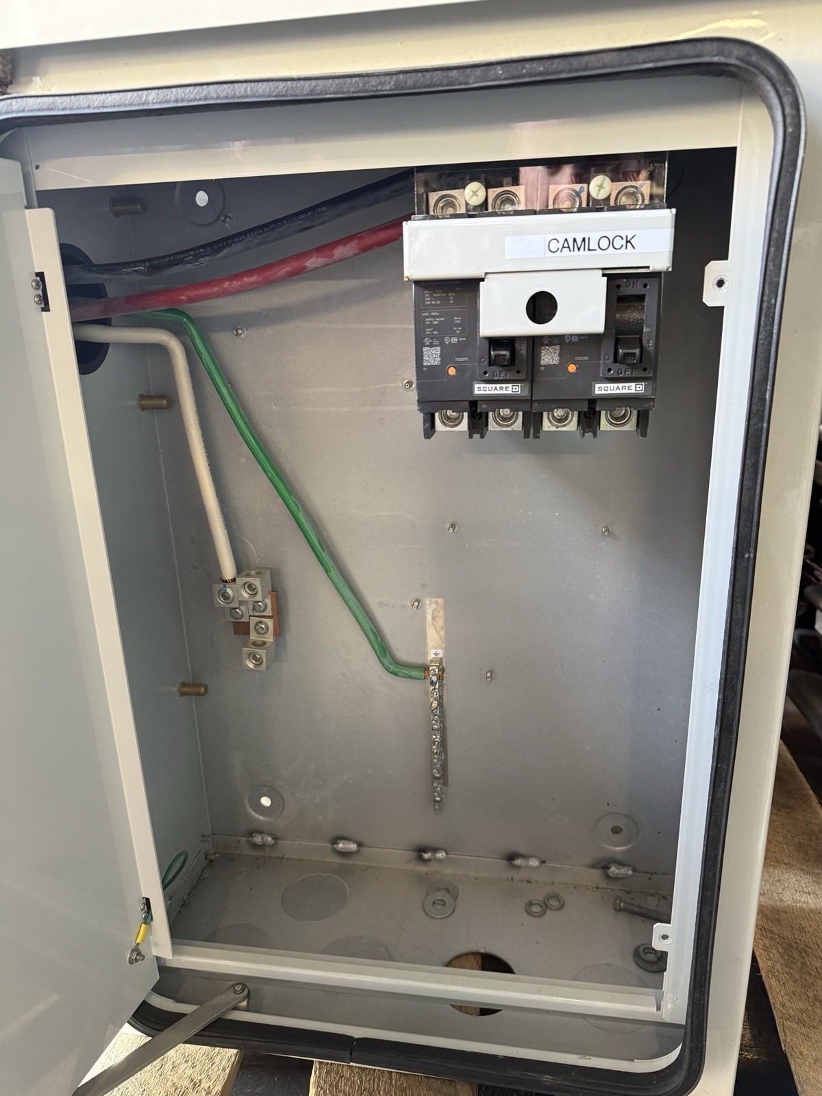 Intersect 200 AMP 240v Single PHASE Generator TRANSFER SWITCH Manual W/ CamLock