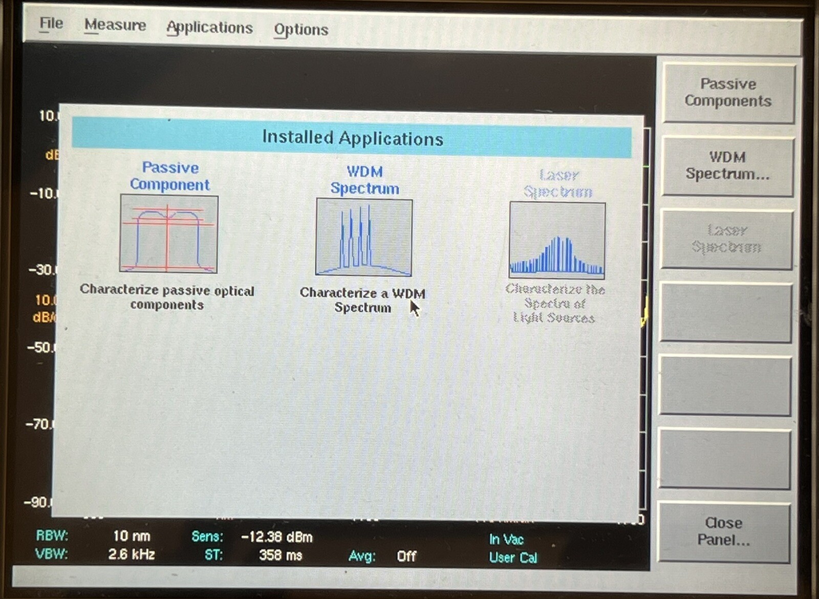 Agilent 86143A -006 US38380210 Optical Spectrum Analyzer (OSA)
