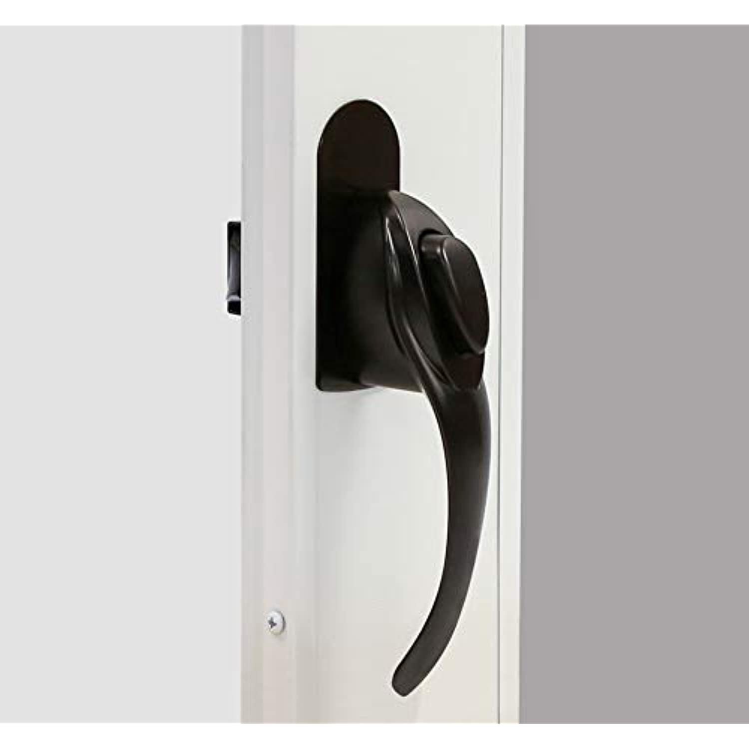 Larson Certified Push Button Euro Latch (Black)