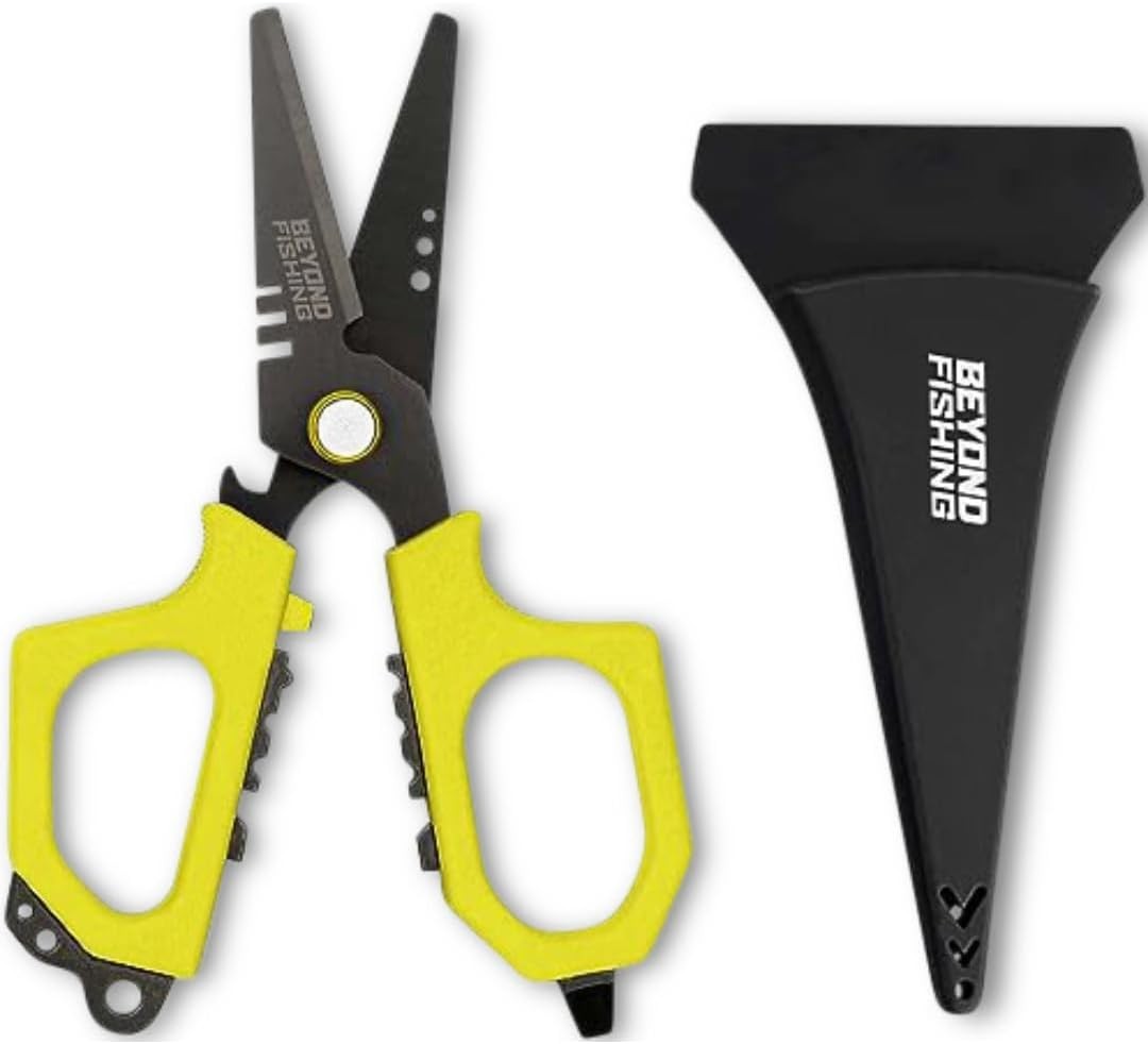 Beyond Fishing Pro Fishing Shears  Serrated Blades, Fishing Braided