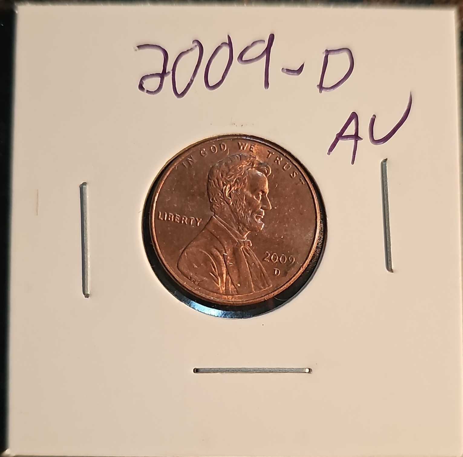2009-D Lincoln Bicentennial Small Cent AU Red Copper-Plated Zinc Presidency