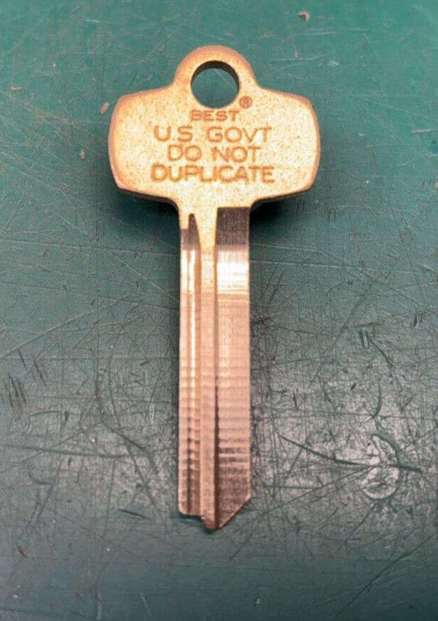Best E Keyway U.S. GOVT. Key Blank
