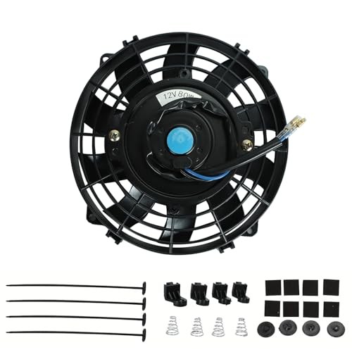7 Inch Universal Slim Fan Push Pull Electric Radiator Cooling Fan 12V 7inch 80W