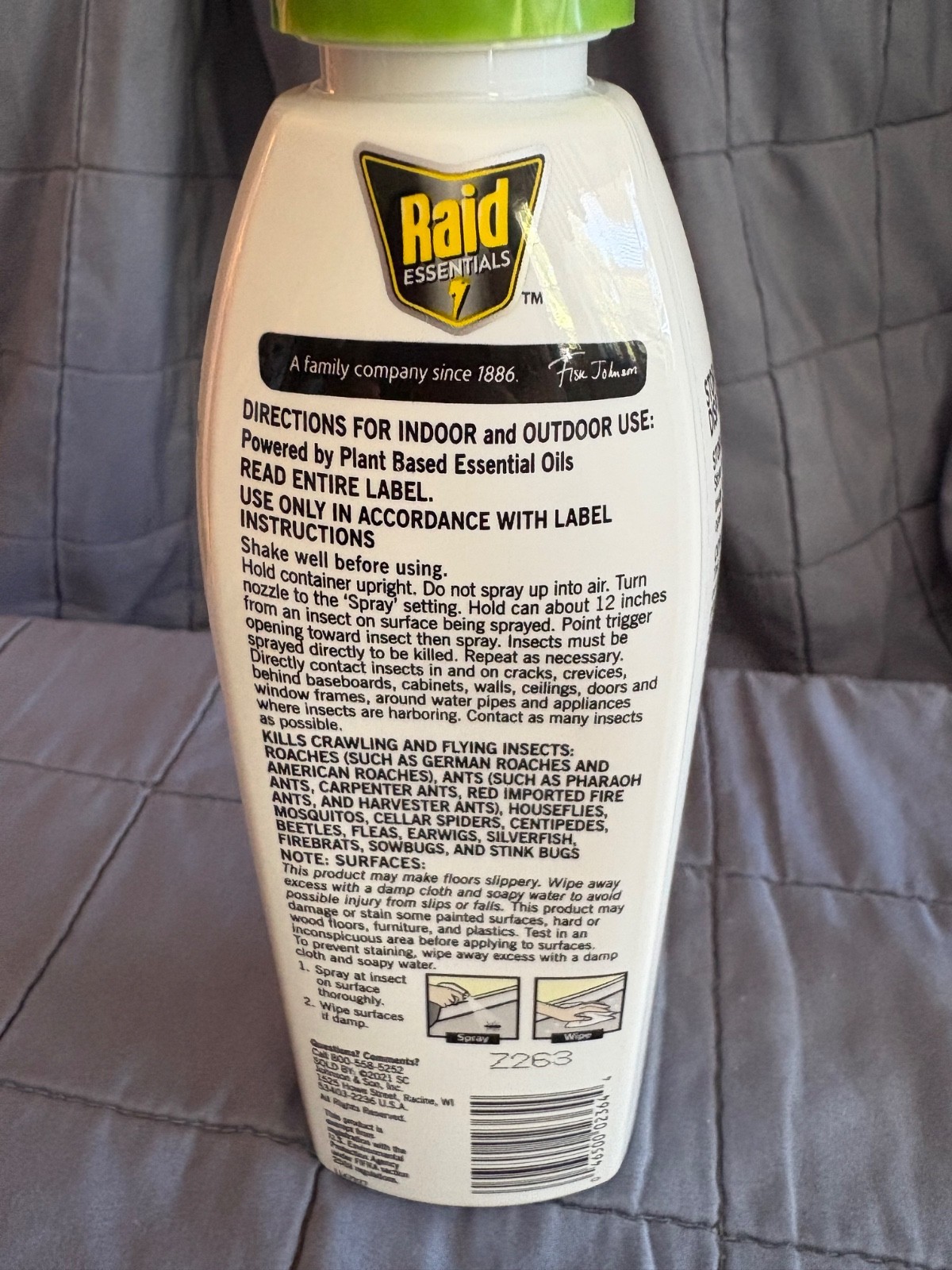 RAID ESSENTIALS MULTI INSECT SPRAY SAFE FOR KIDS AND PETS 12 FL OZ