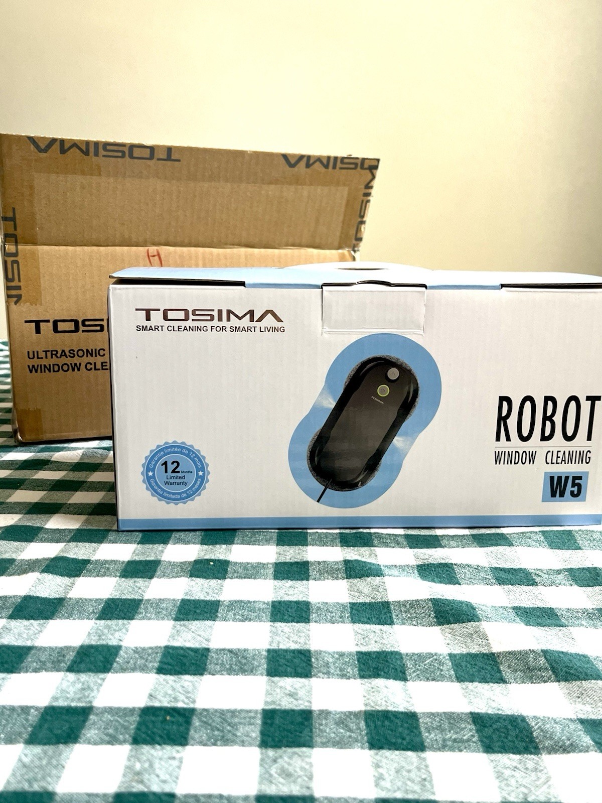 Tosima W5 Window Cleaning Robot, Dual Direction Auto- Spray Smart Window Cleaner