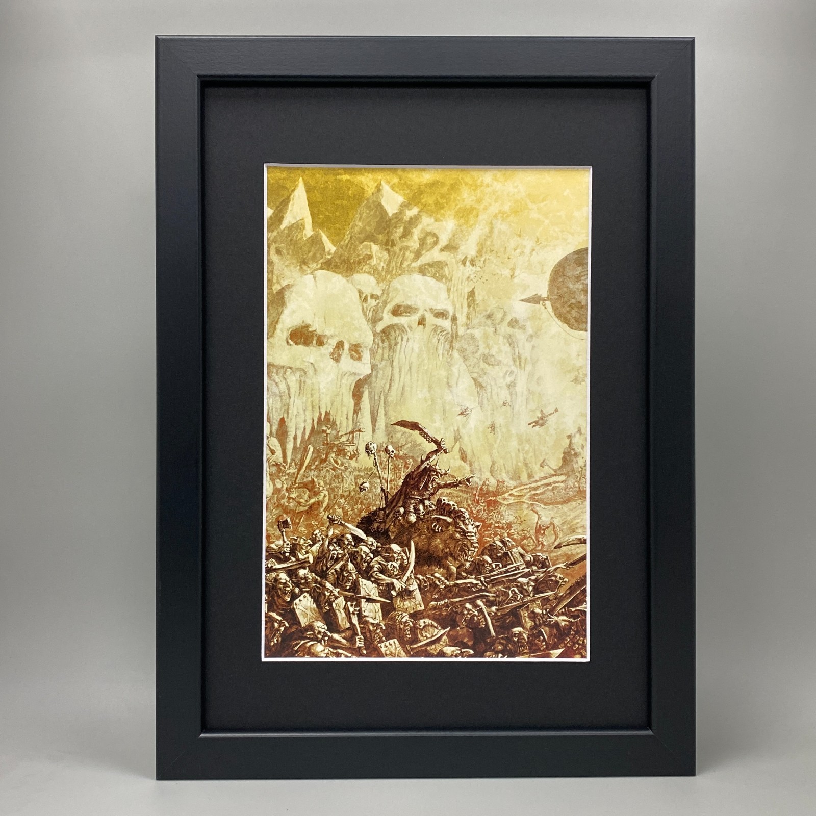 GOBLIN WARBOSS FRAMED ART WARHAMMER AGE OF SIGMAR OLD WORLD AOS FANTASY