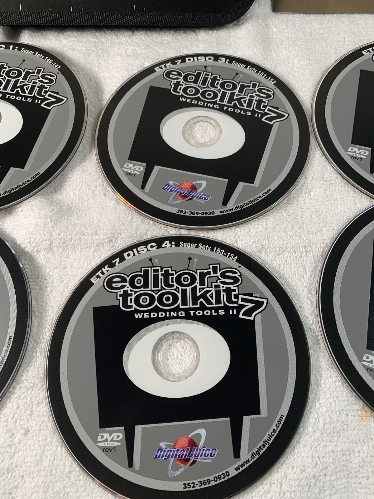 Digital Juice Editors Toolkit 7 Wedding Tools Rare 8 DVD Disc Boxset Disc Mint