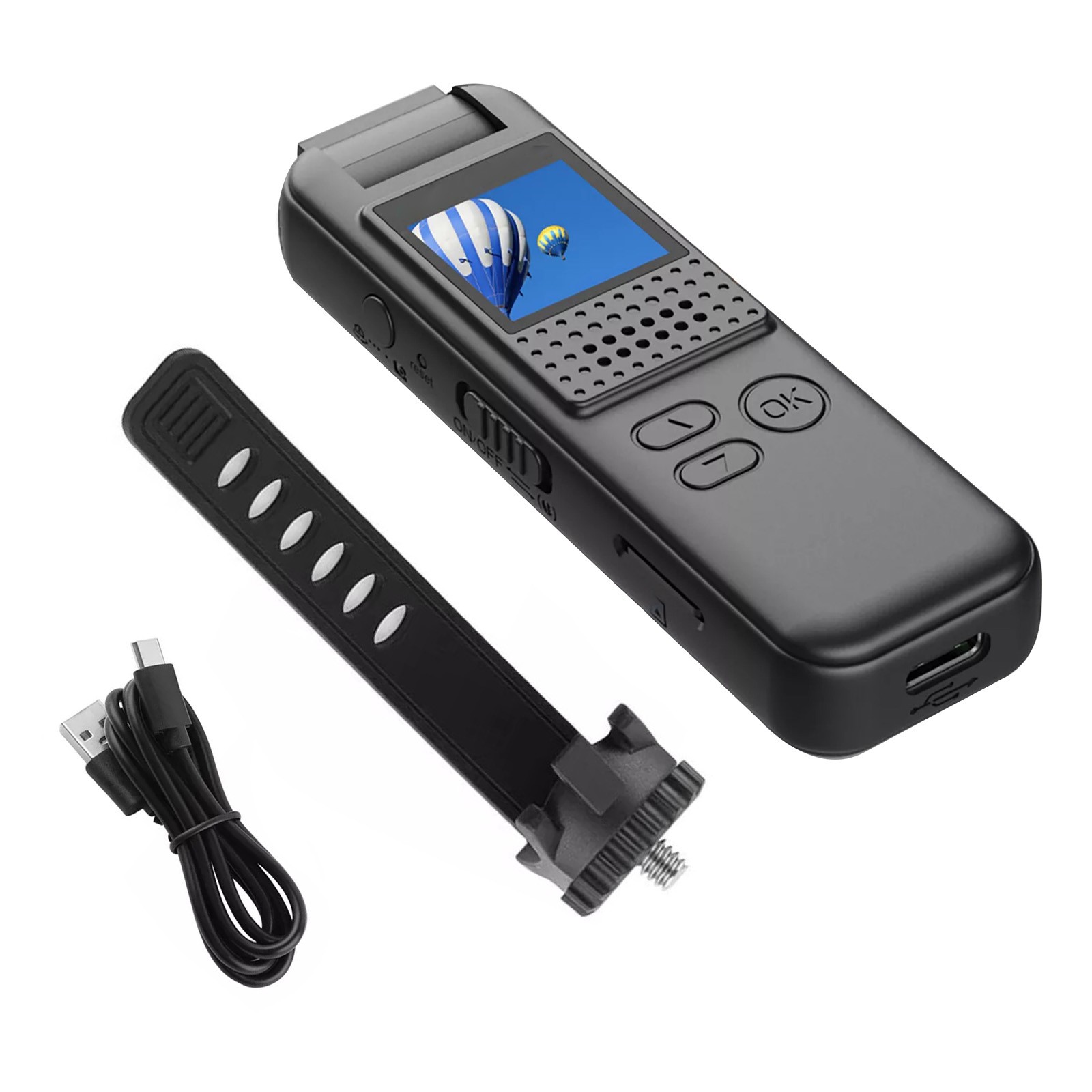 1080P HD Portable Camera W/2*Fill Lights For Day&Night Shooting 3-4H Duration