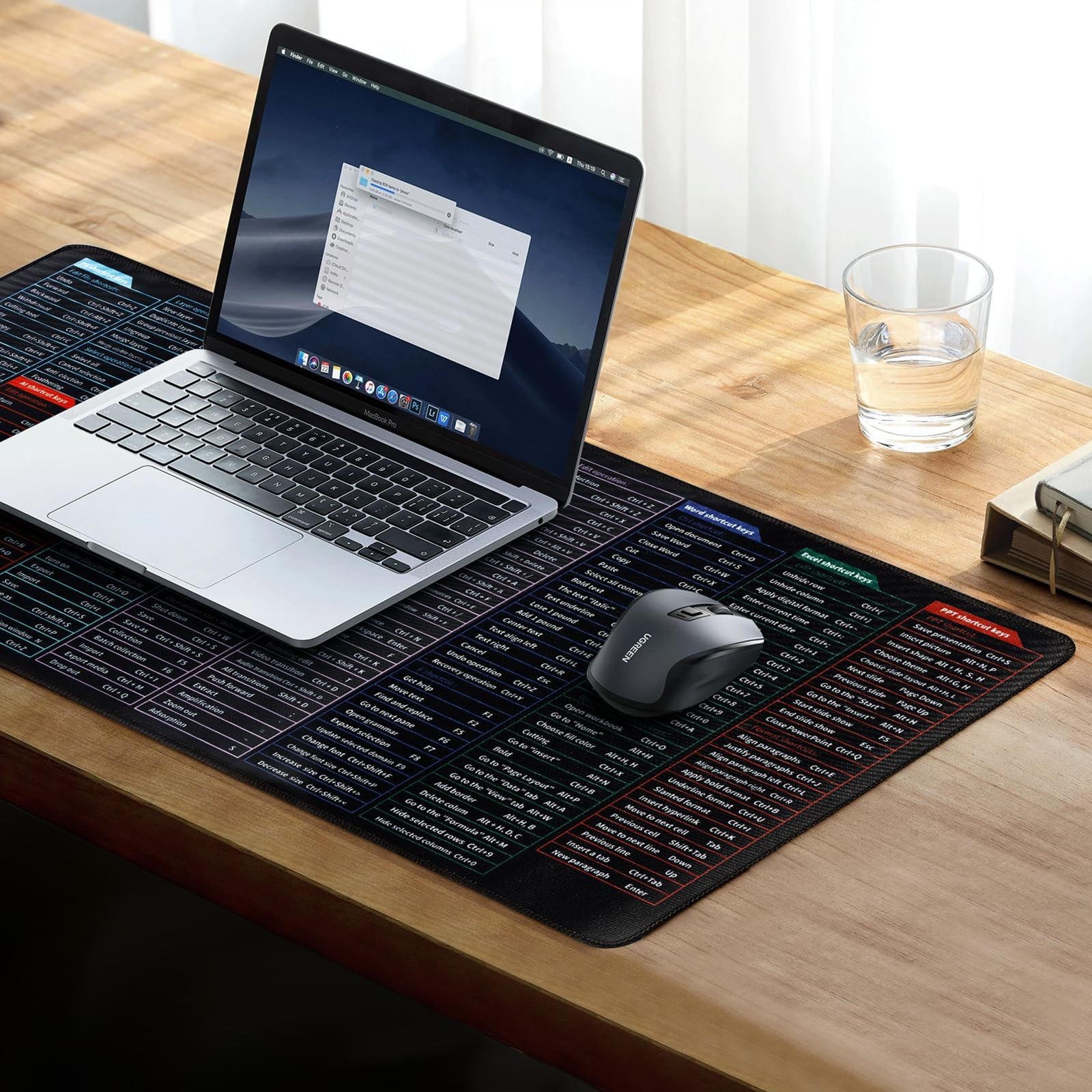 Computer Mouse Pad Desk Mat Excel Shortcut Mouse Pad Quick Key Super Large Rubbe