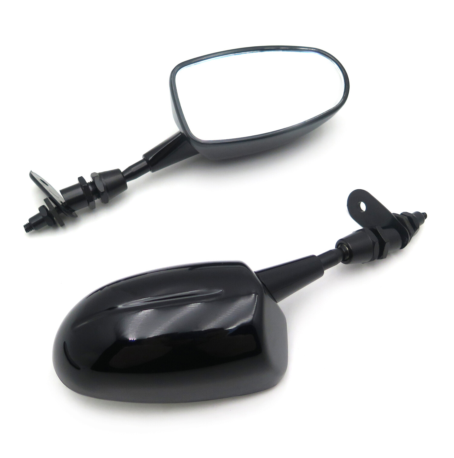 HongK Small Black Mirror For Suzuki GSXR600/750/1000/1100 Katana Hayabusa