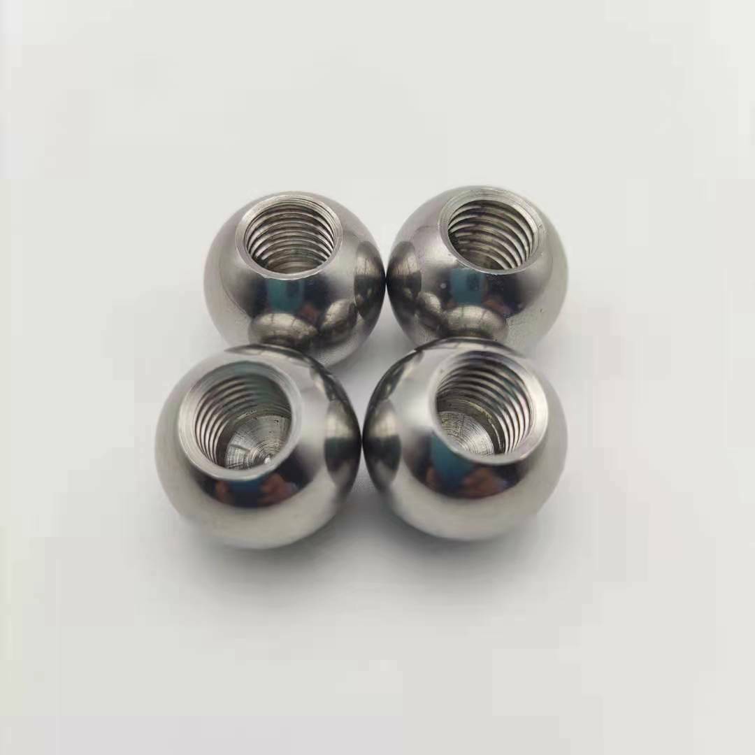 2pcs M2 inner thread nuts muff stainless steel ball pitch hole bead nut 11-20mm
