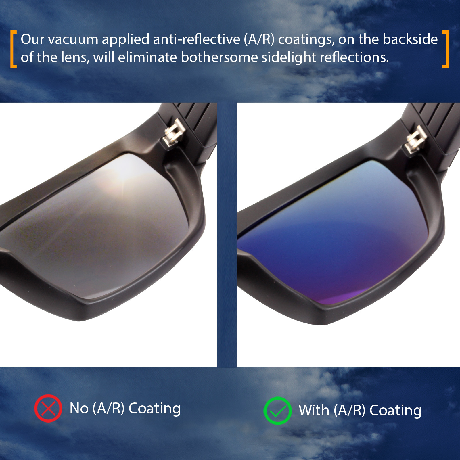Polarized IKON Replacement Lenses For Von Zipper Panzer - Silver