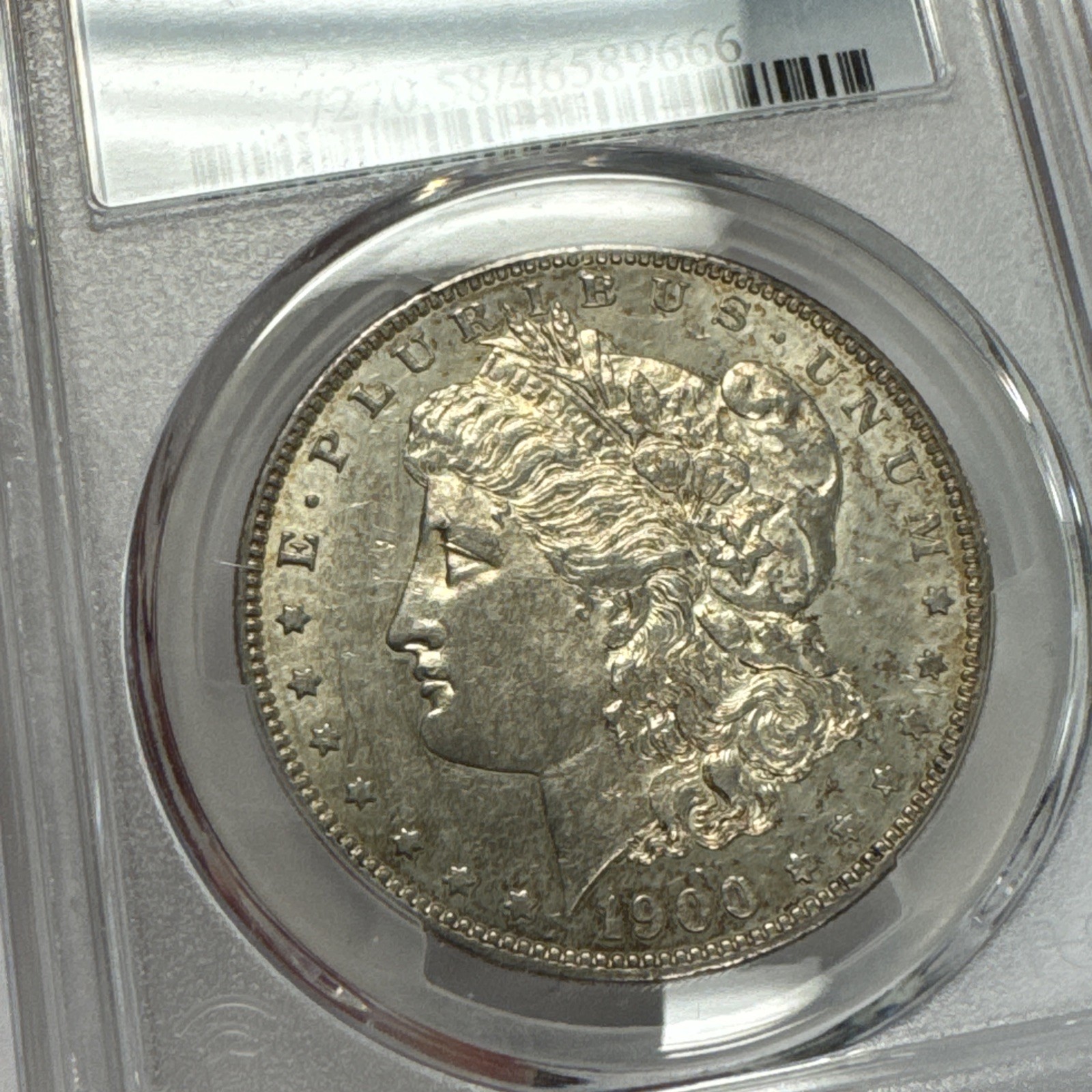 1900-S $1 Morgan Silver Dollar PCGS AU58