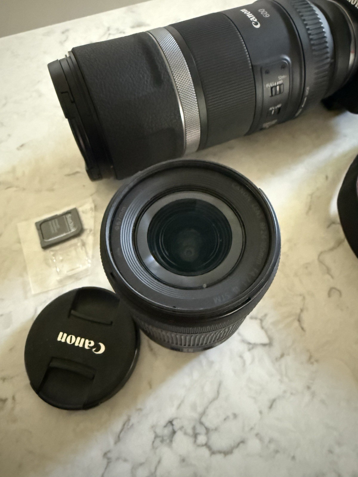 Canon EOS RP Camera Accessory Bundle w/ Lens, Strap, Charger & Memory Card