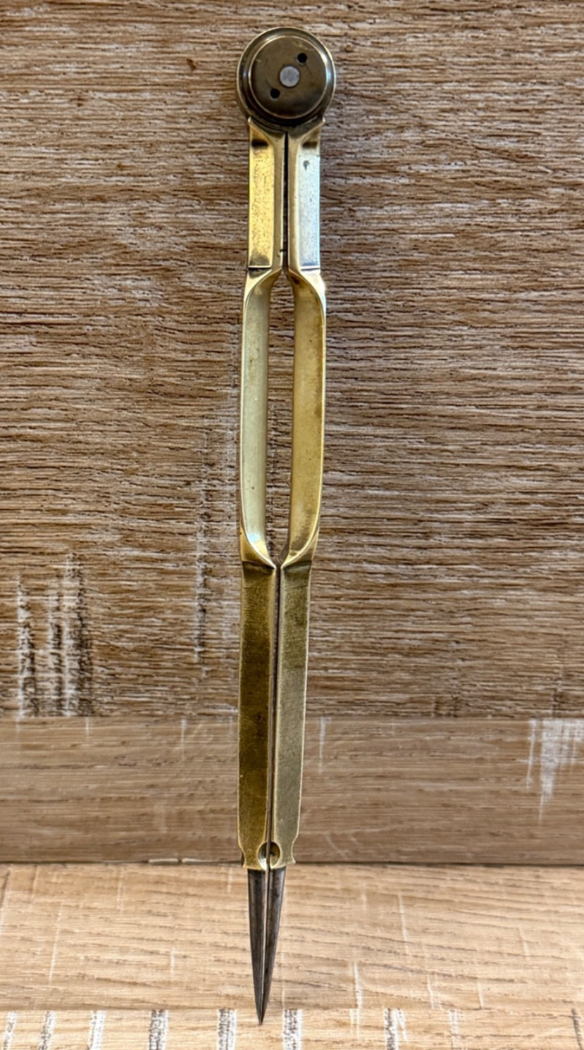 VINTAGE BRASS STANLEY DRAFTING NAVIGATION TOOL