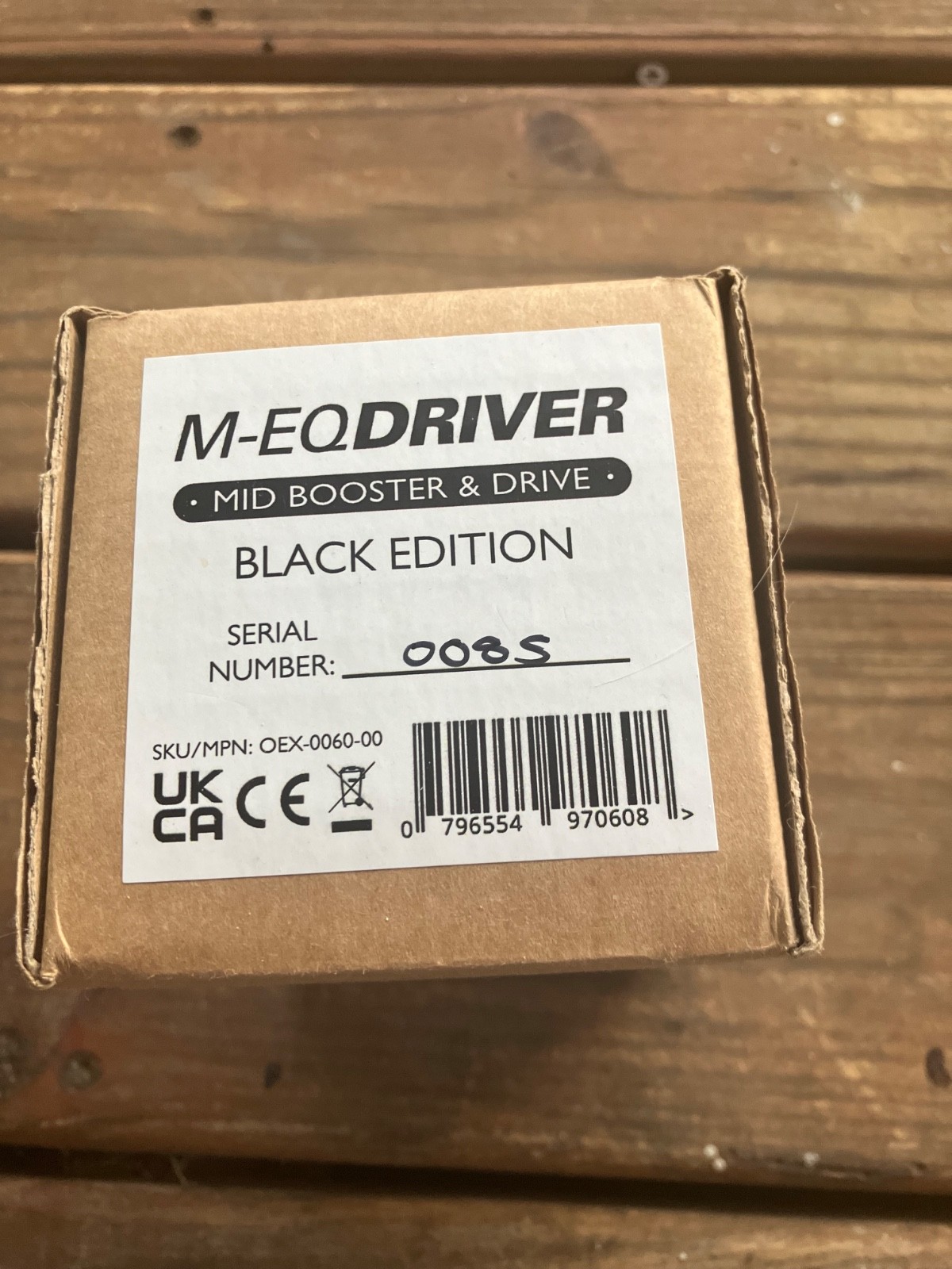 Origin Effects M-EQ Driver Black Edition Pedal EMPTY Retail Sales Box