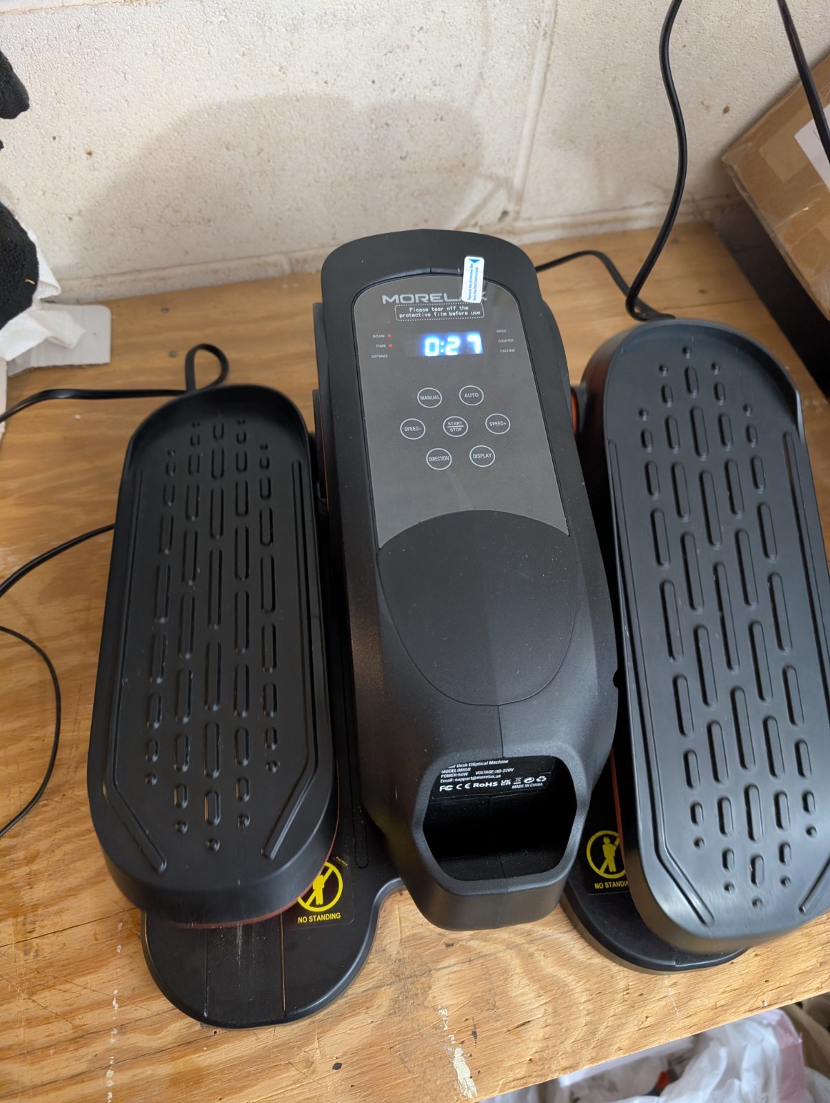 Morelax Under Desk Elliptical Machine - Electric Pedal Exerciser