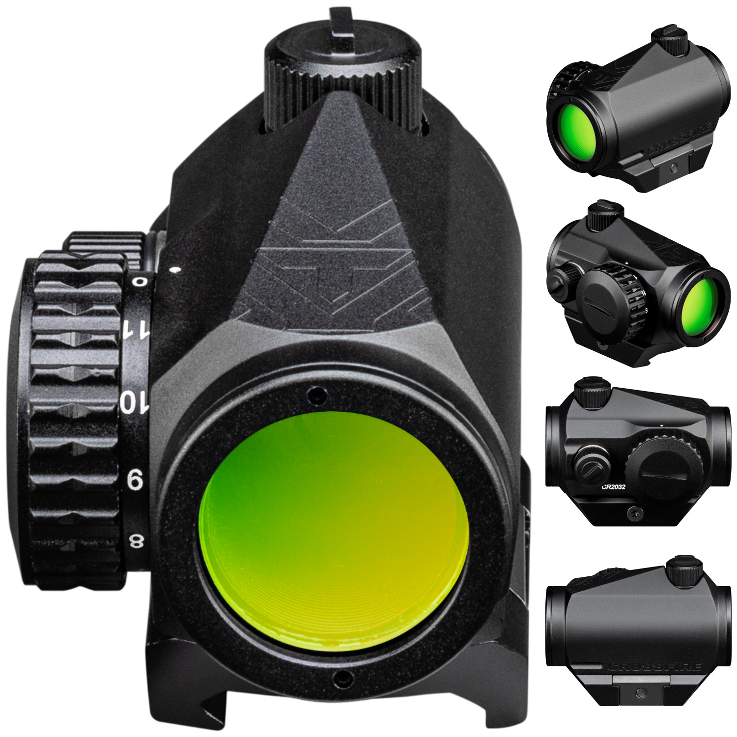 Vortex Optics Crossfire Green Dot 2 MOA with Free Camo Forest Hat Bundle