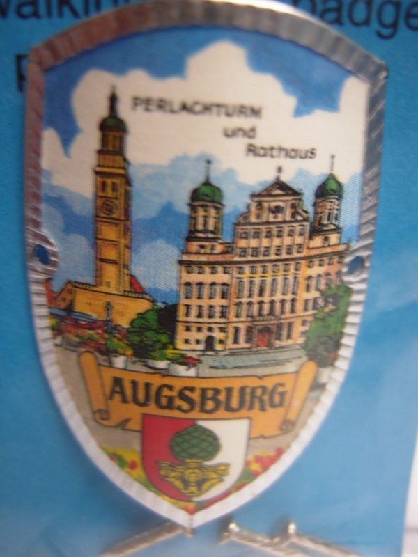 New Augsburg Germany Hiking Badge Stocknagel Medallion G9910