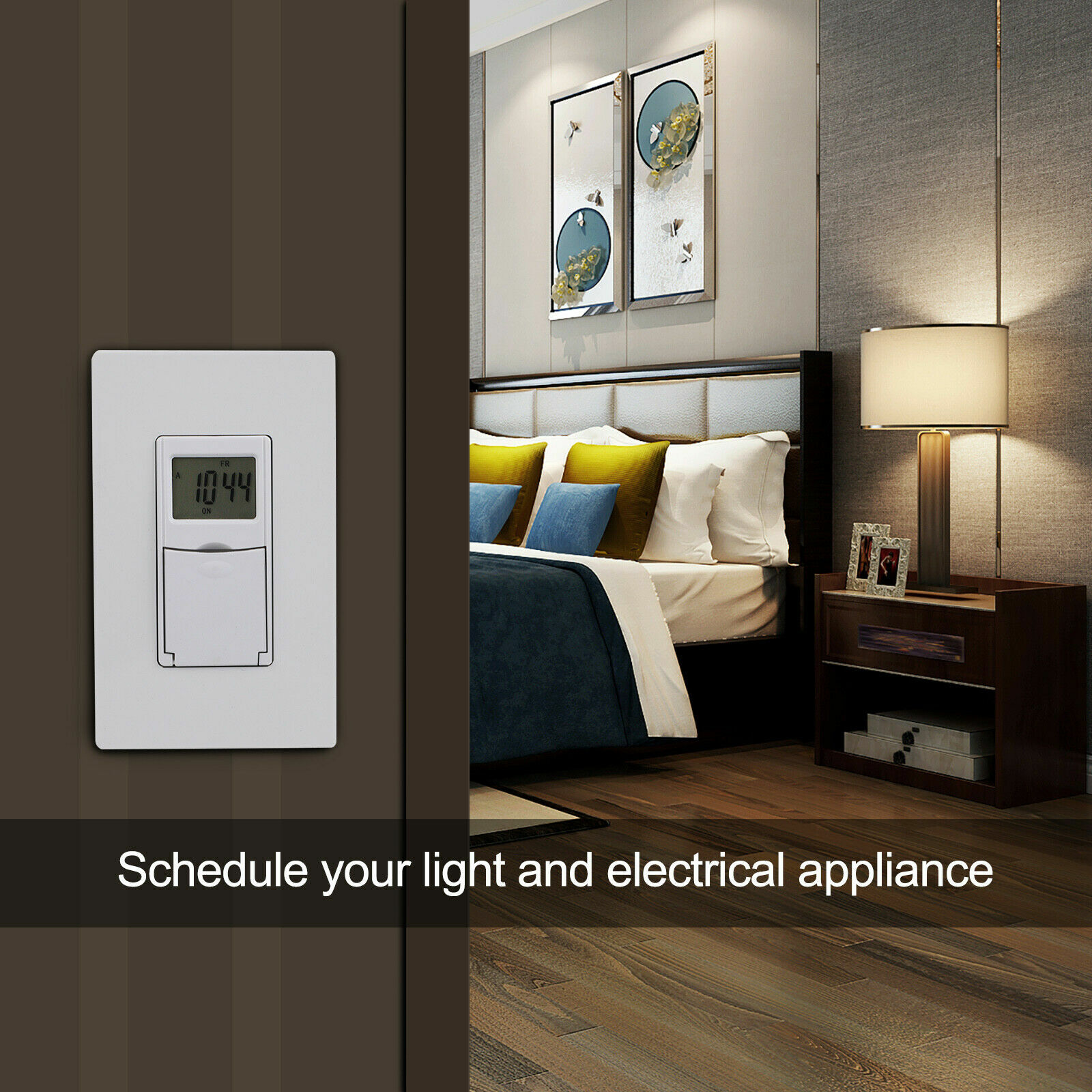 DEWENWILS Indoor in Wall Light timer Switch 7Day Digital Timer Switch for Fans