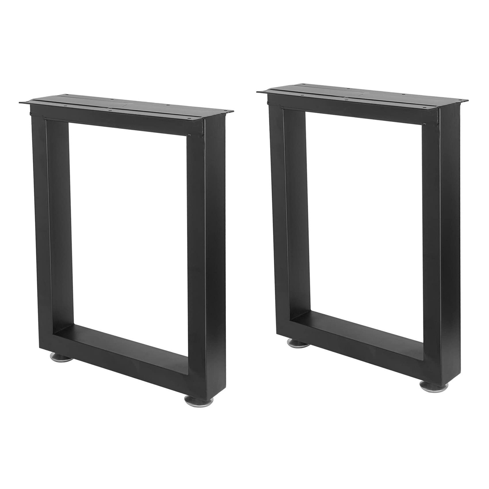 Taelakeni 16 Inch Metal Bench Leg Coffee Table Legs, Set of 2 16 IN, Square