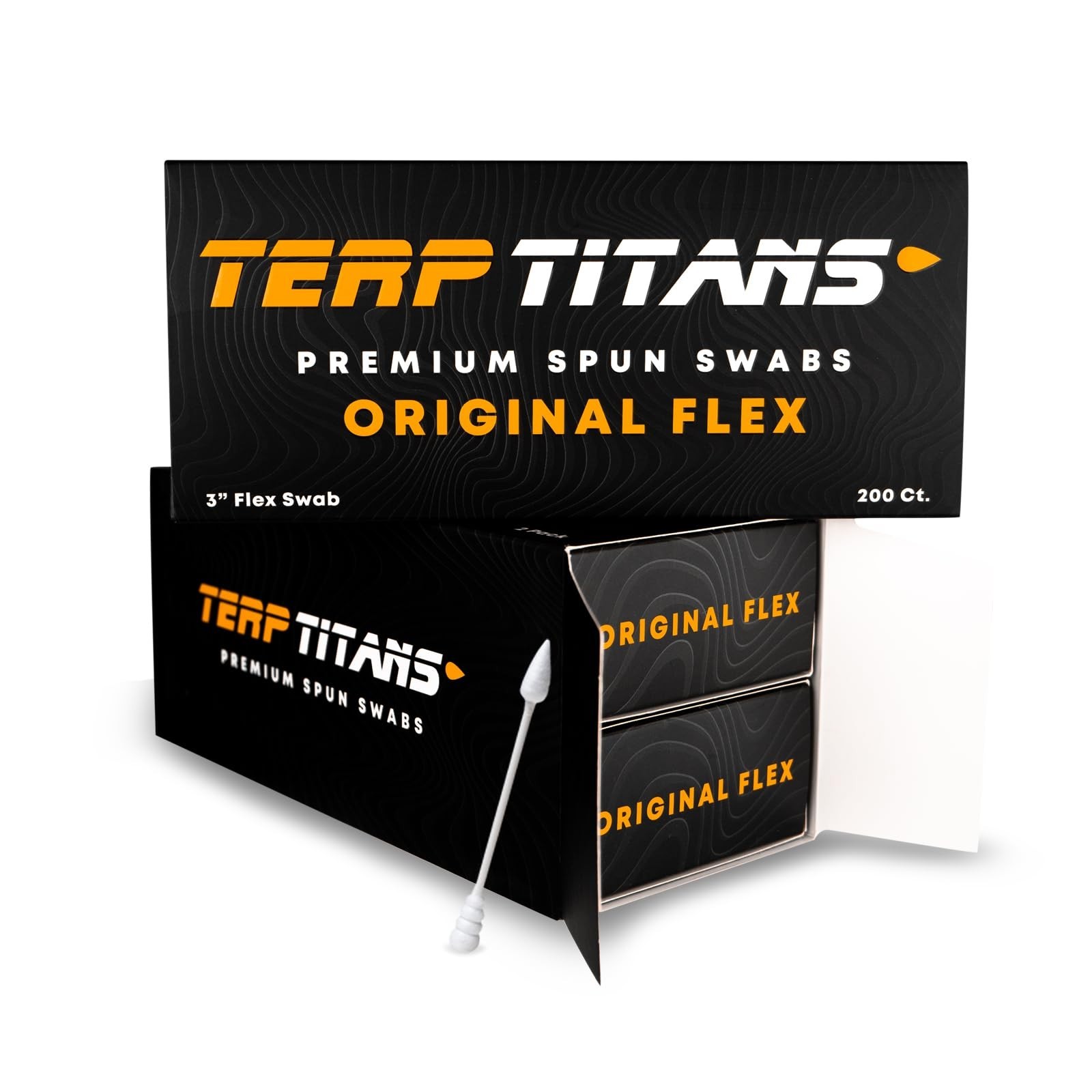 TerpTitans Original Flex – Flexible Cotton Swabs, 400 Count — Spiral