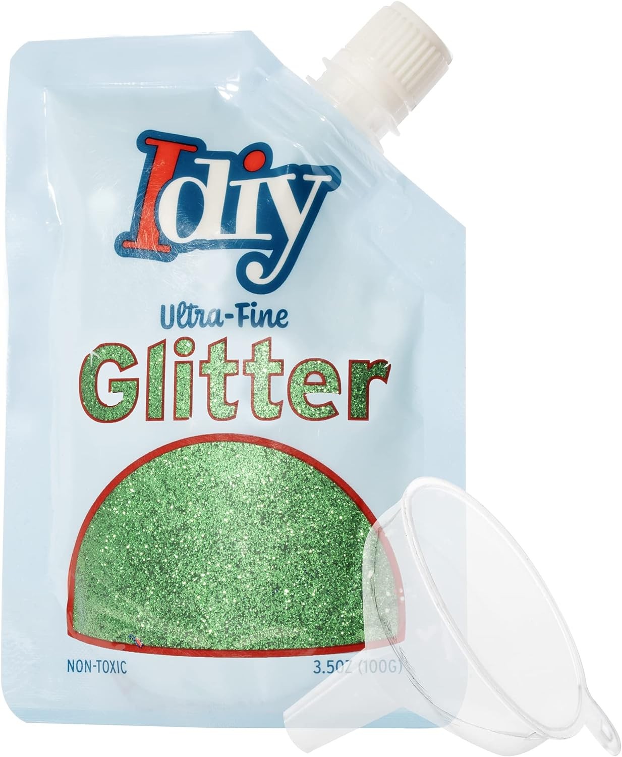 iDIY Ultra Fine Glitter Shamrock Green (100g, 3.5 oz) Extra Fine Glitter w
