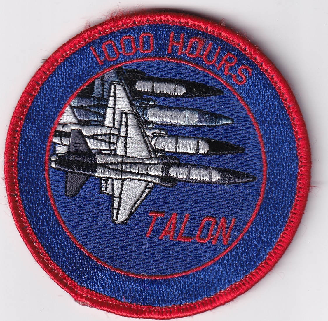 1000 Hours T-38 Talon color USAF US Air Force patch