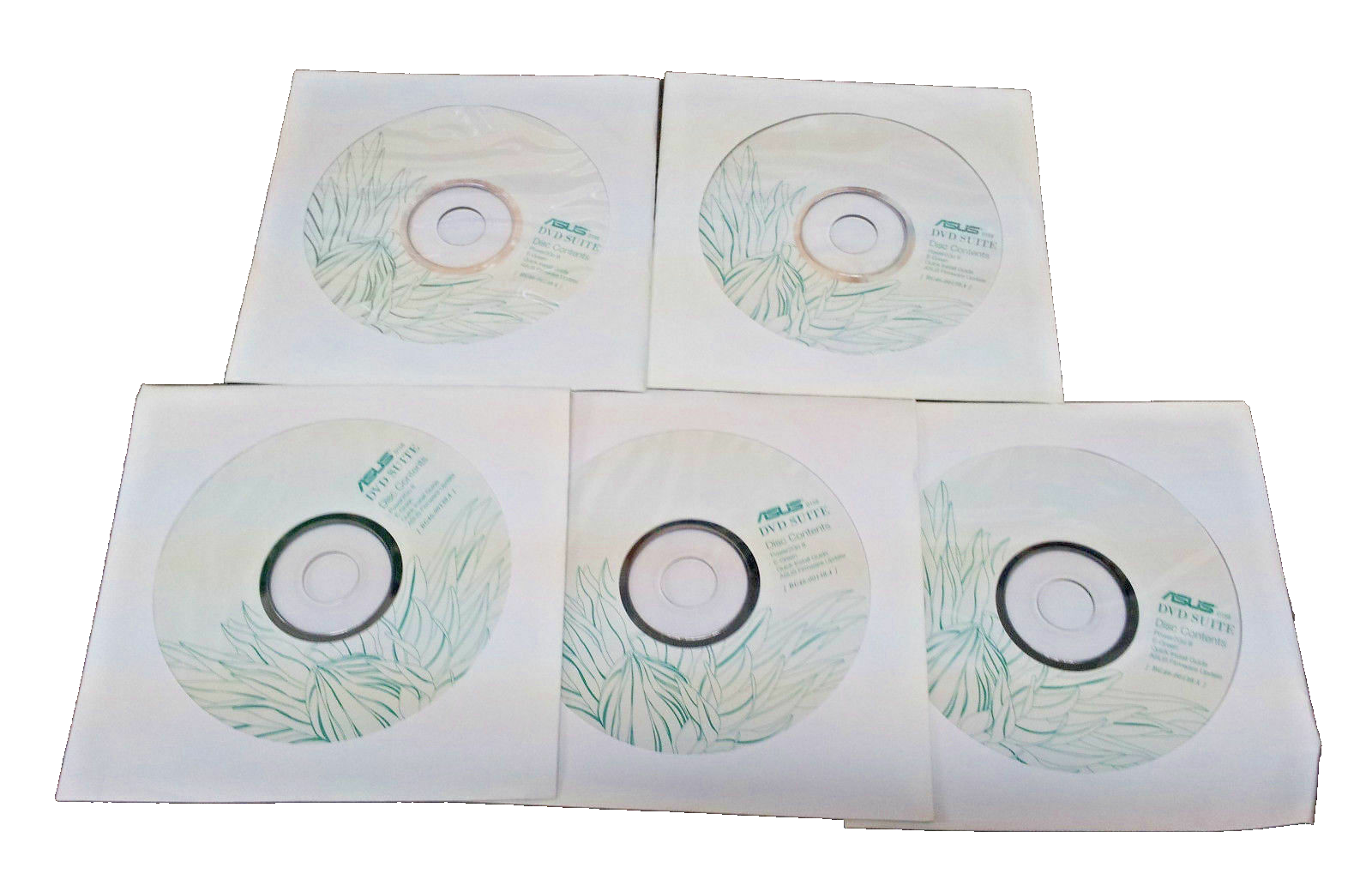 ASUS DVD Suite Power2Go8, EGreen and Asus Firmware Update Discs 5 pack