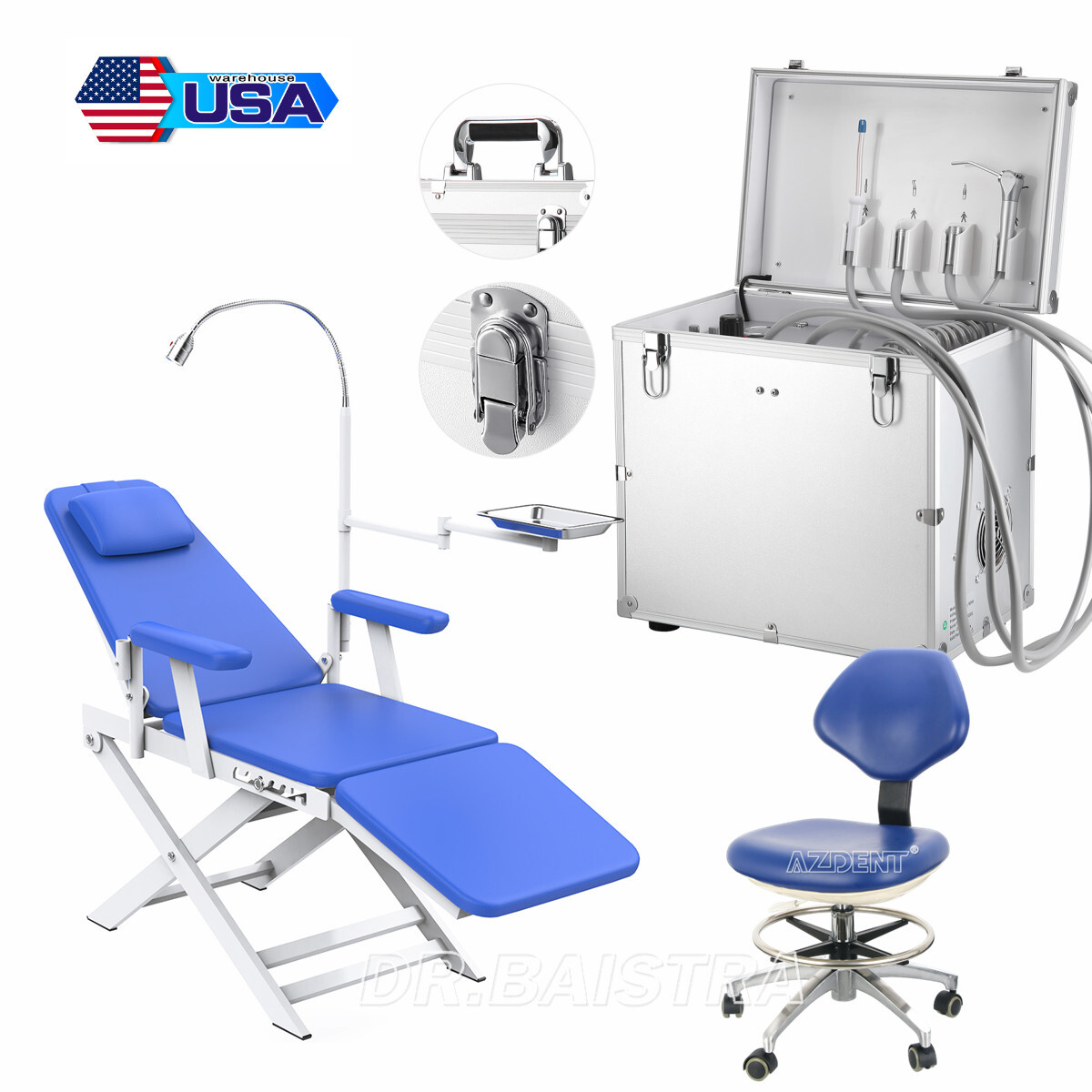 Unidad de entrega portatil móvil Dental de la Unidad de entrega portatil de la C