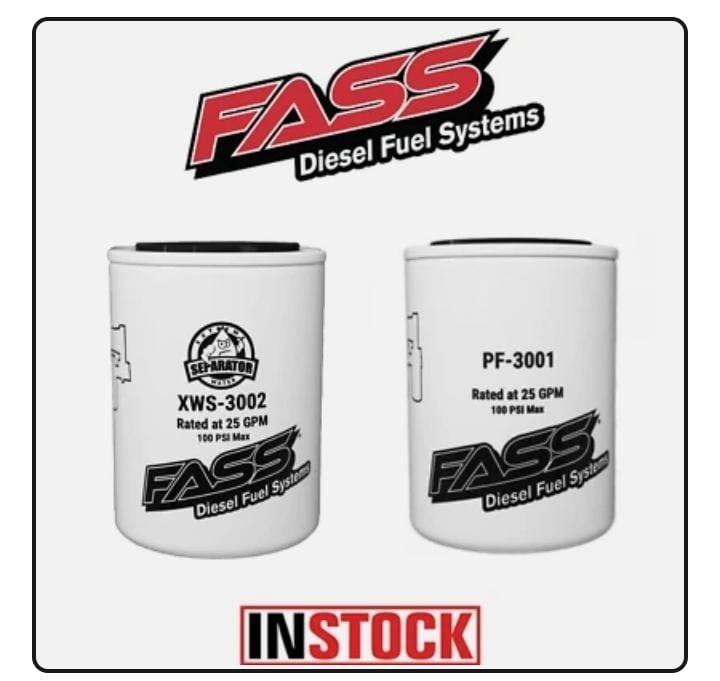 FASS Titanium Series Fuel Filter Package XWS-3002 / PF-3001