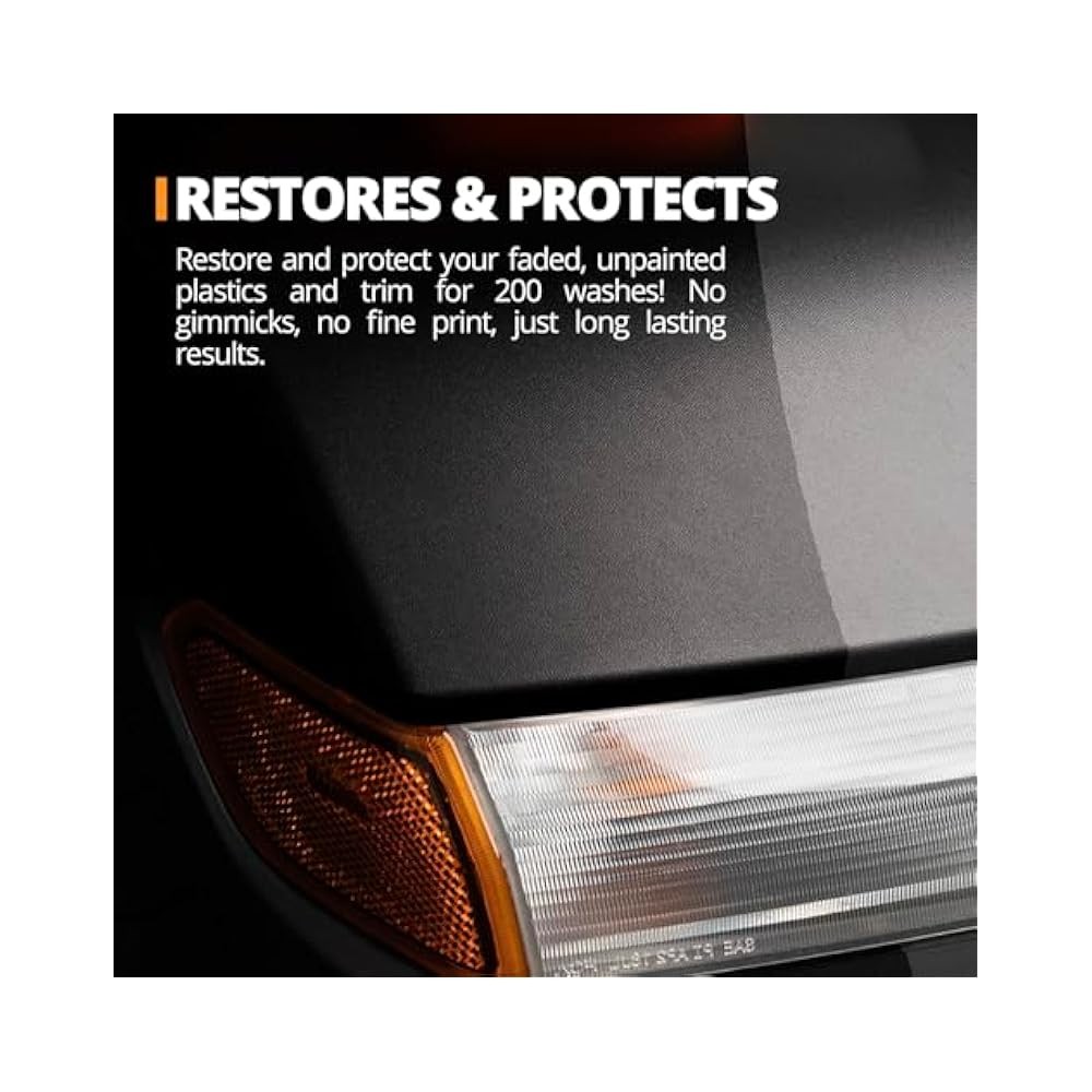 Ceramic Trim Coat Kit - Restores Plastic Trim, Lasts 200+ Washes
