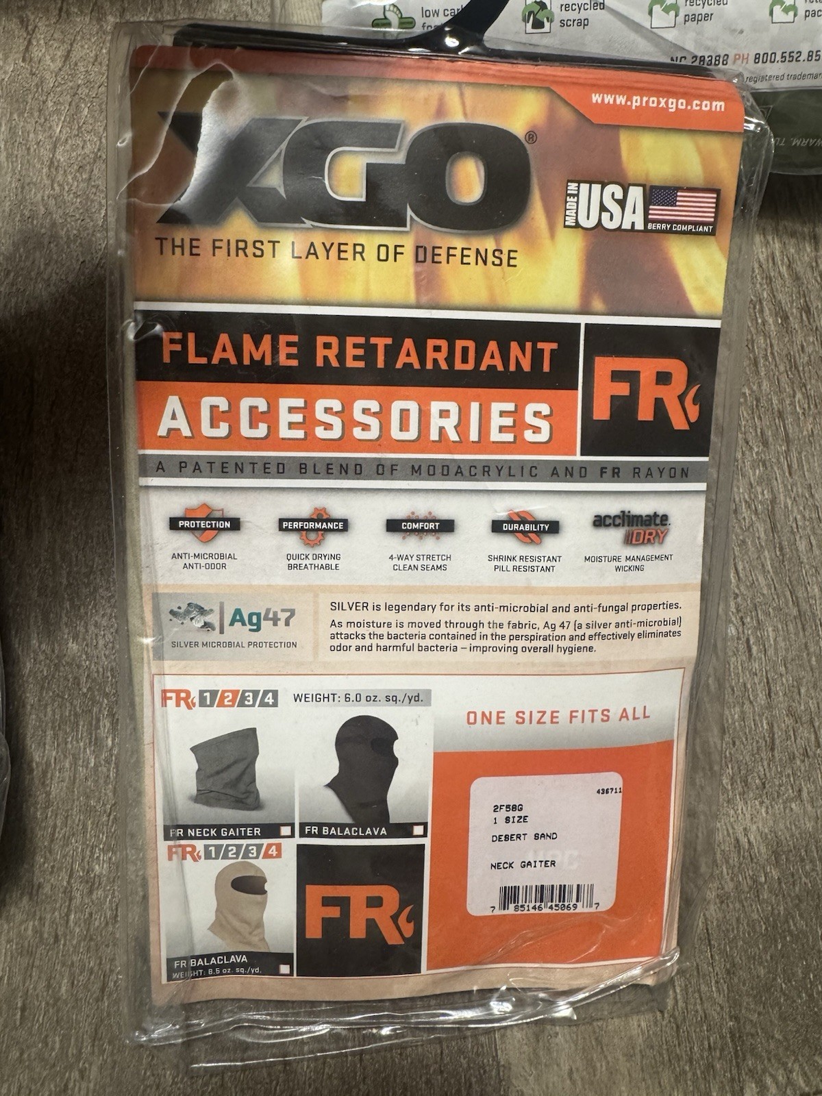 XGO Flame Retardant Neck Gaiter Desert Sand Protective Face Cover