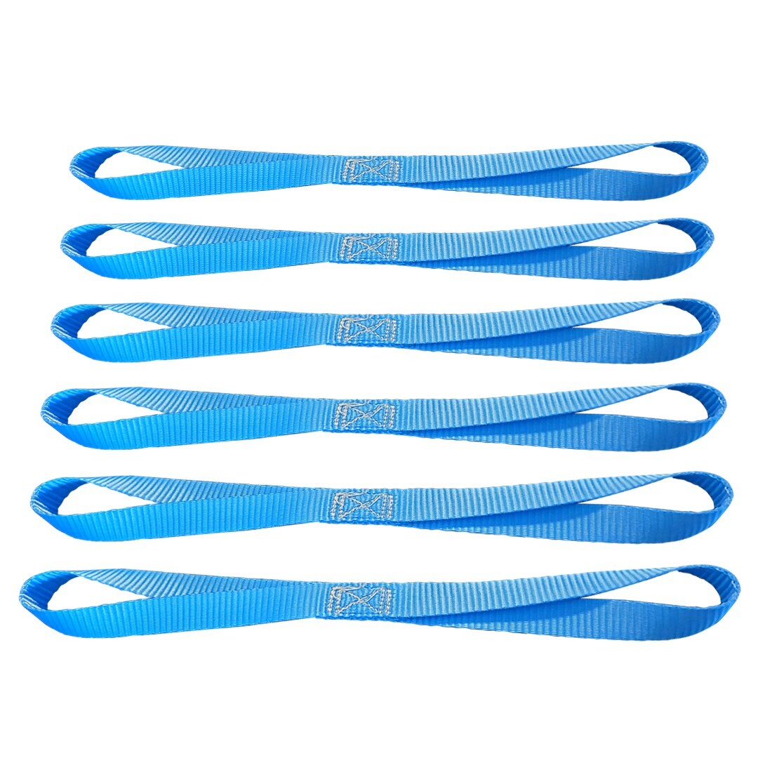 USA 6 Pack Heavy Duty 18" Soft Loop Tie Down Strap Motorcycle Dirt-Bike ATV UTV