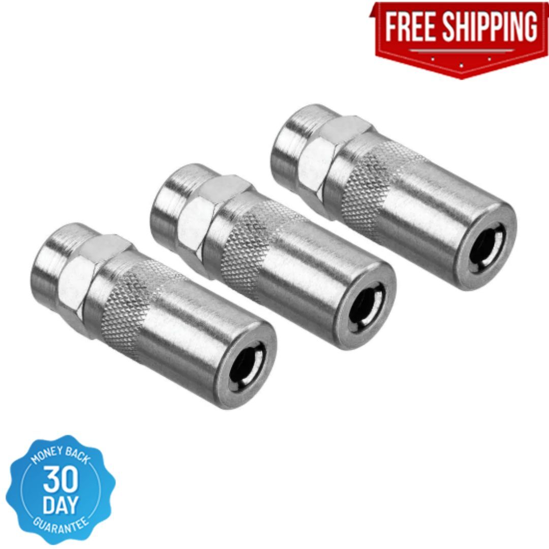 Dewalt Heavy Duty 1/8 in. NPT Grease Gun Coupler (3-Pack) - DCGG5701-3