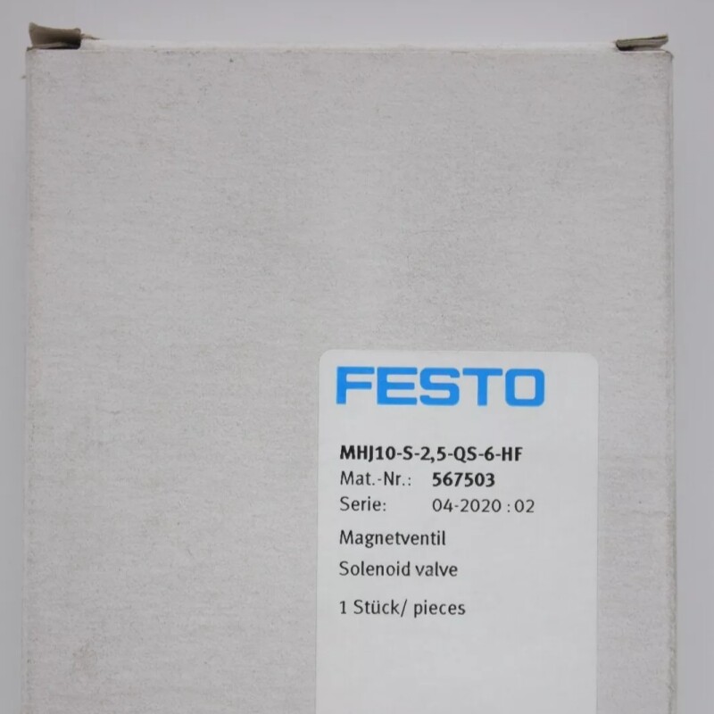 1PC New Festo MHJ10-S-2 5-QS-6-HF Solenoid valve In Box Brand new Fast delivery