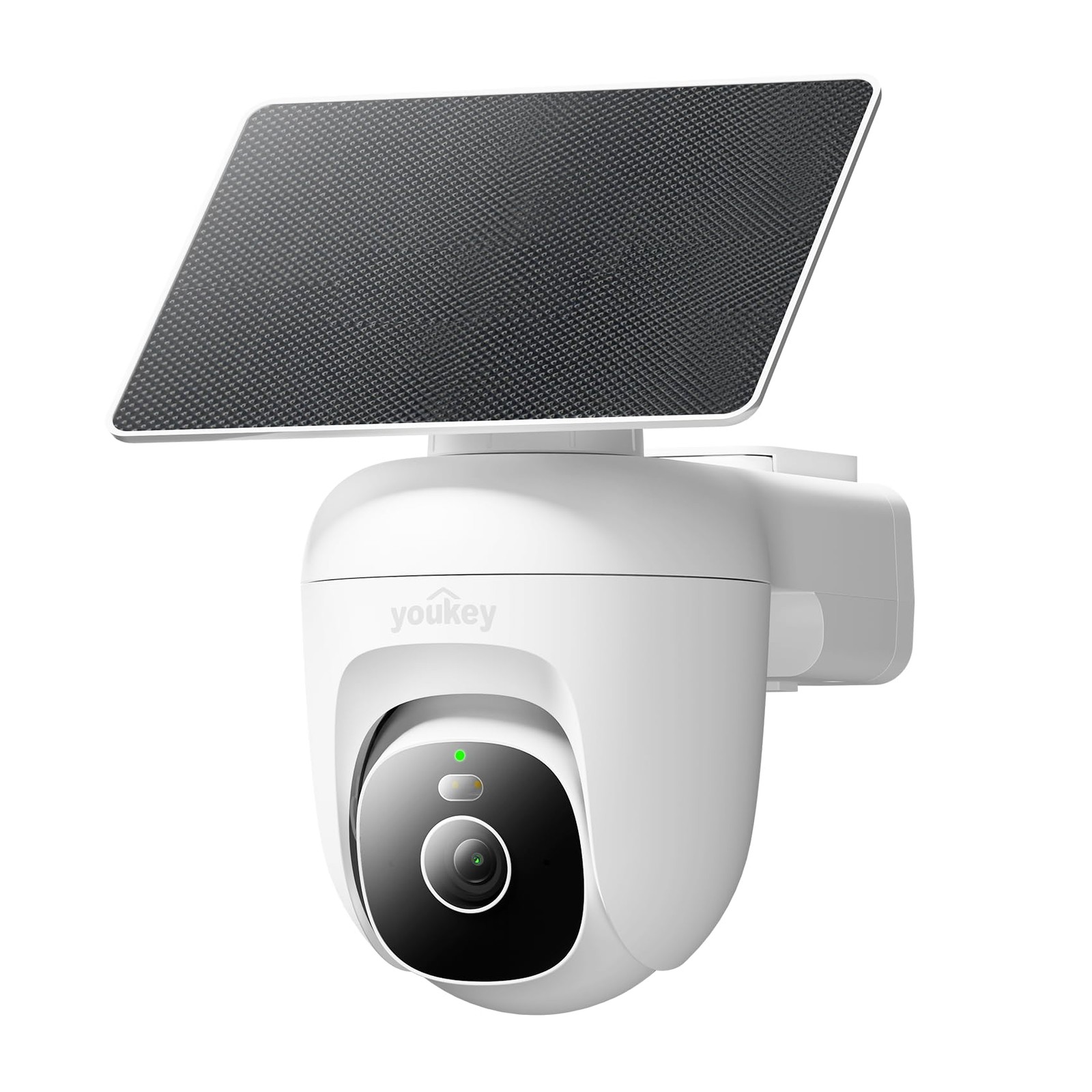 youkey Solar Security Camera Wireless Outdoor, 24/7 AOV Recording, 82 White