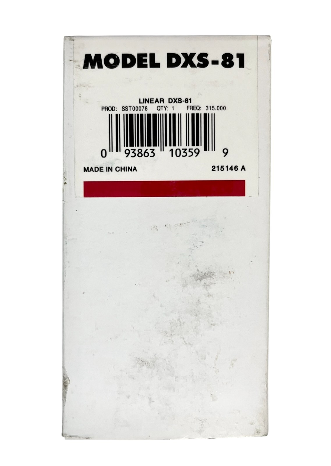 Linear DXS-81 Supervised Bill Trap Black