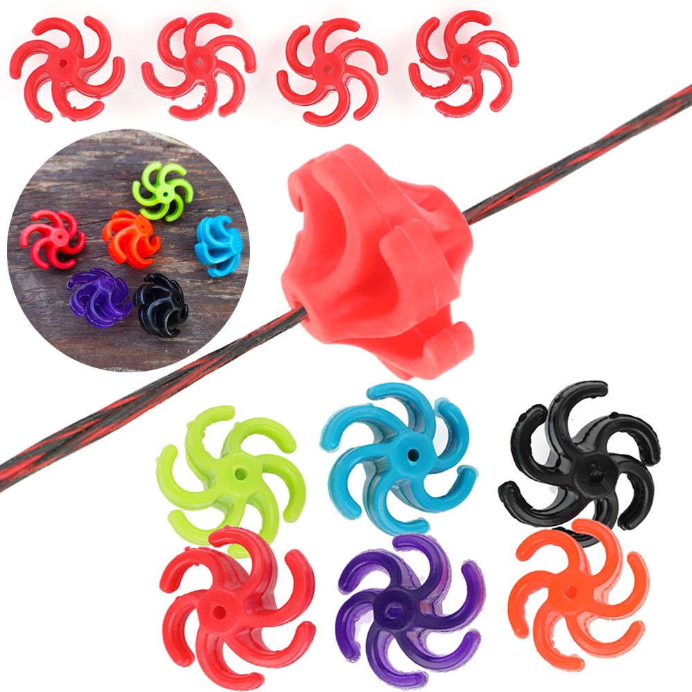 4X Archery Bowstring Stabilizer Silencer Dampener Recurve Compound Bow Shooting