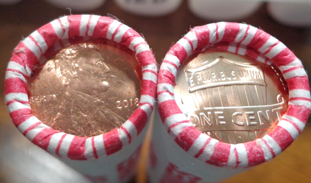 2018 P & D Lincoln Cent Penny 5 EACH 10 Roll Lot Set NF String