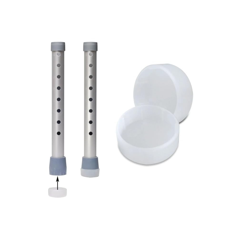 Walker Glide Caps, Pack of 4, Tips for Walkers to Help Smoothly Walk on Indoo...