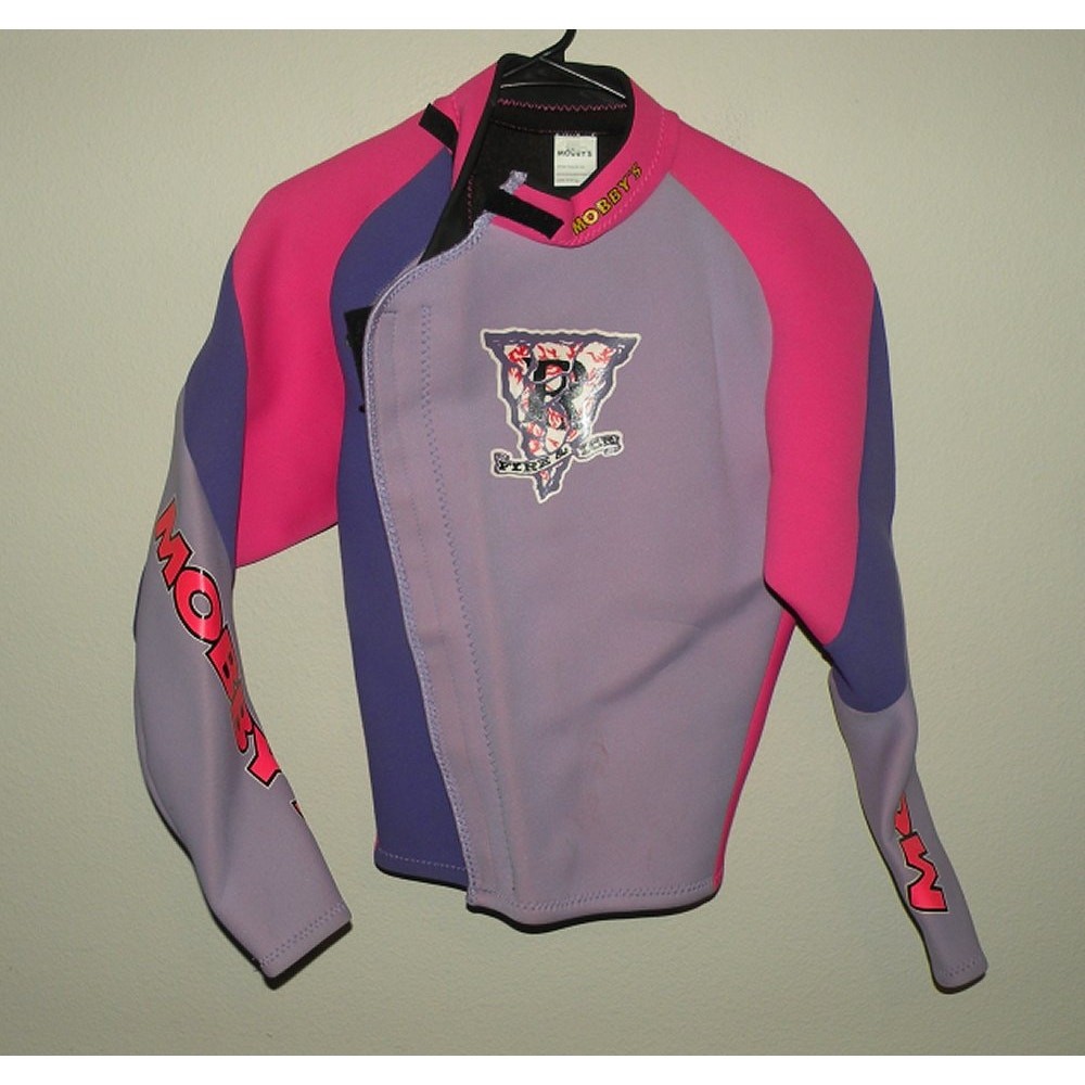 Mobby’s Lg Sleeve Wetsuit 2 Piece Pants Jacket Women’s Lrg Neoprene Purple Pink