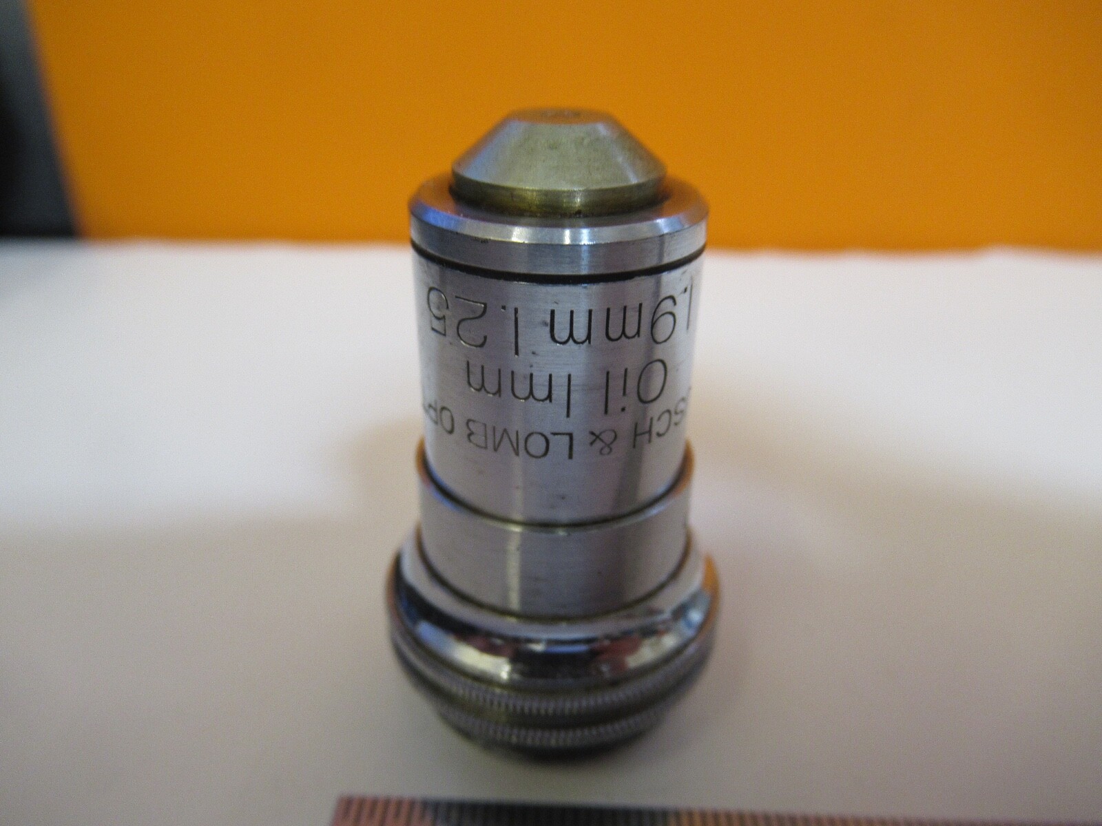BAUSCH LOMB 97X OPTICS OBJECTIVE MICROSCOPE PART AS PICTURED &1E-C-83