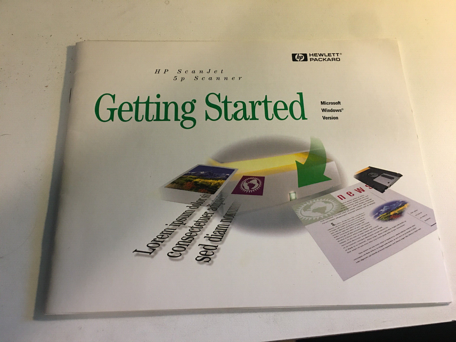 Vintage ~ HP Scanjet 5p Scanner Users Manual ~ 09/96
