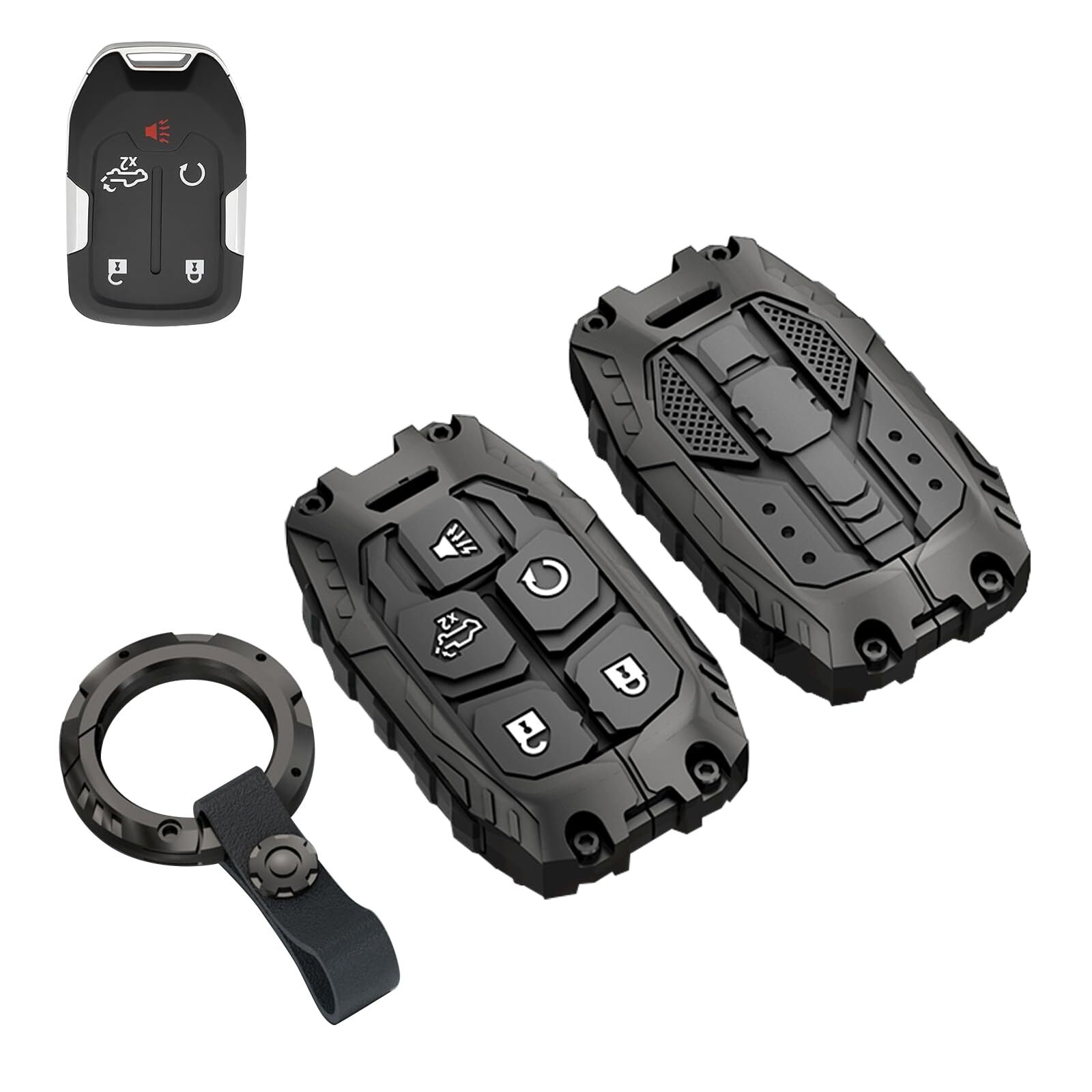 GMC Key Fob Cover Case for 2019-2023 Sierra Silverado 1500 2500HD