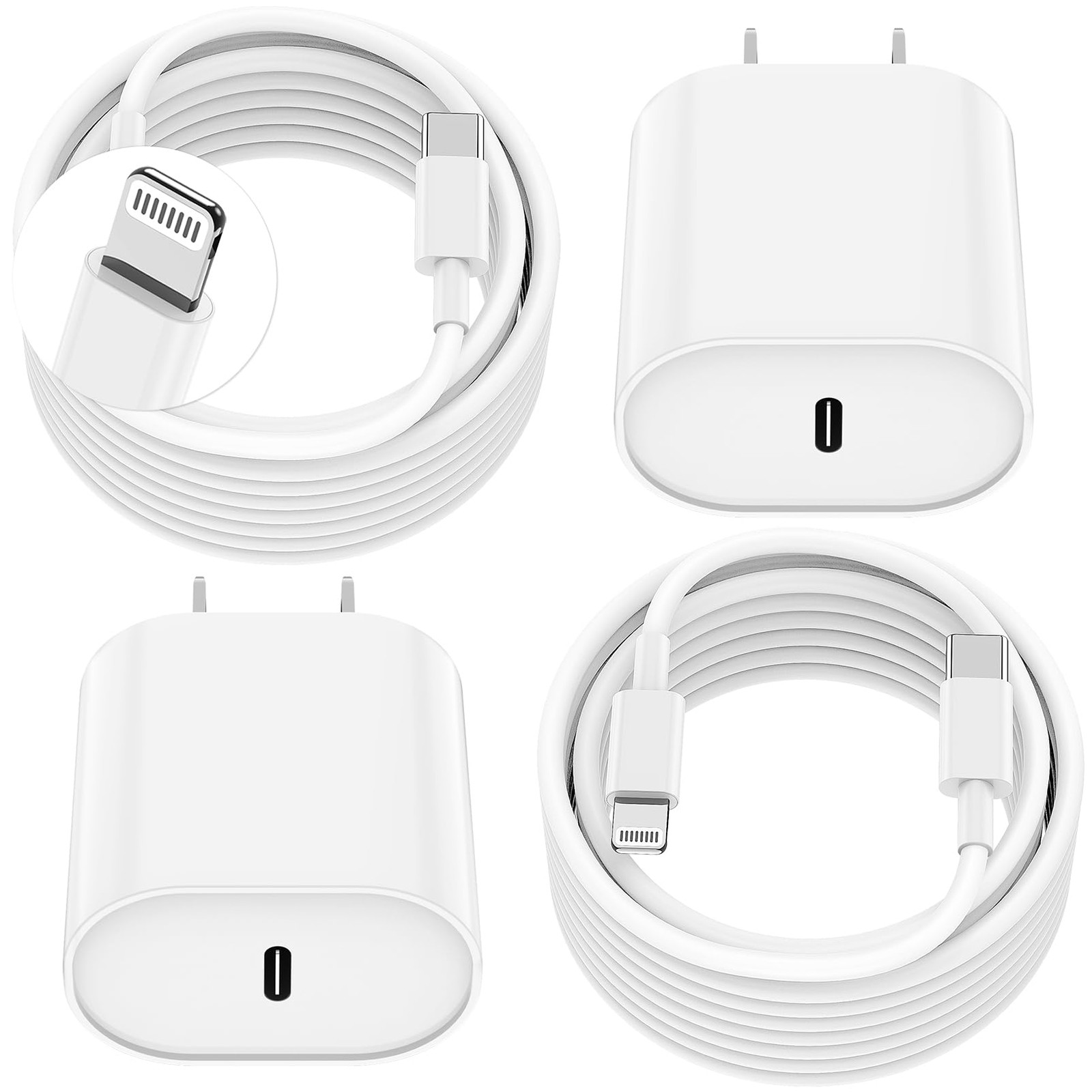 Essri Phone Charger Fast Charging 10 FT,2-Pack 20W PD USB C Block with iPhone 14