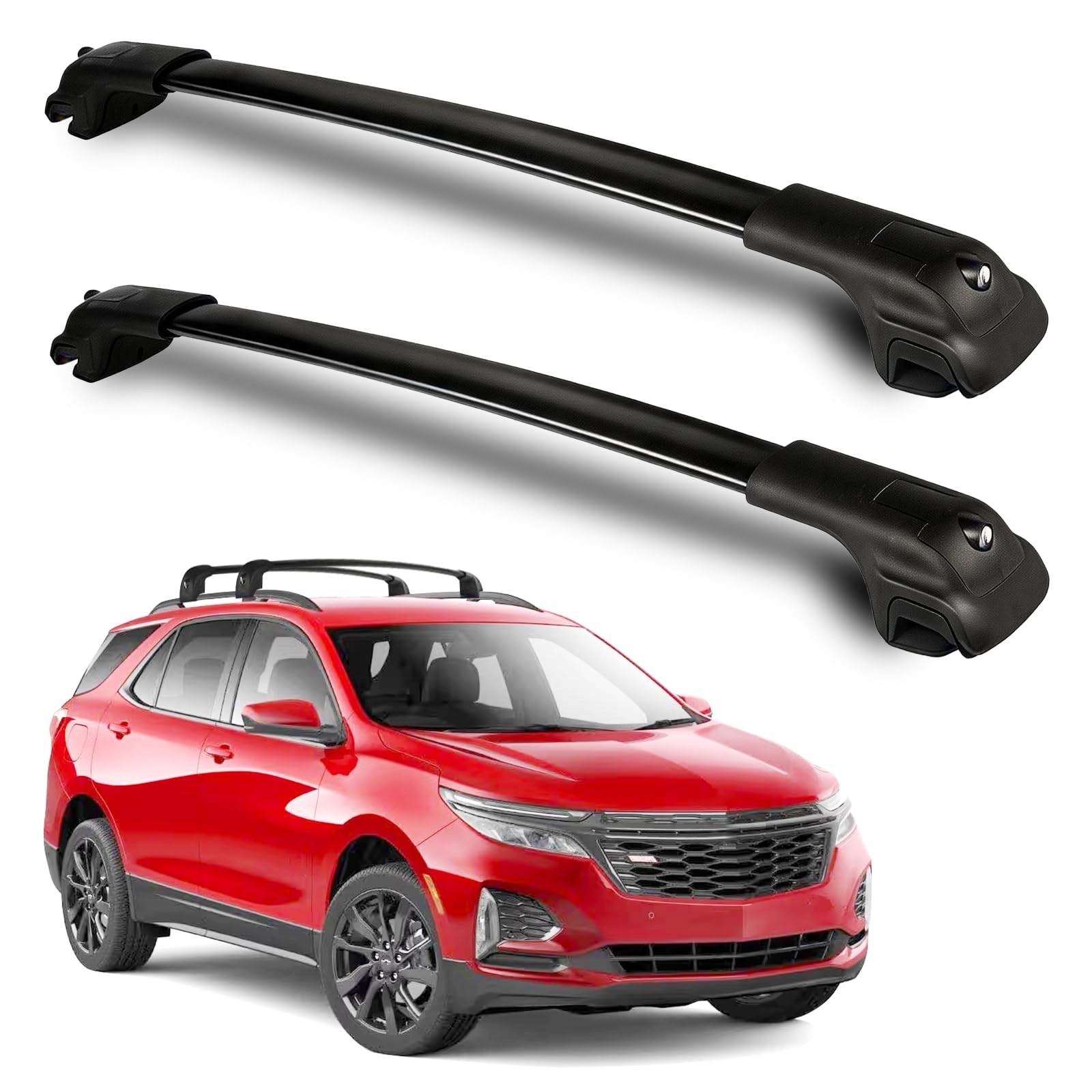 Roof Rack Cross Bars Fit for 2018-2024 Chevy Equinox/GMC Terrain, 260lbs Heav...