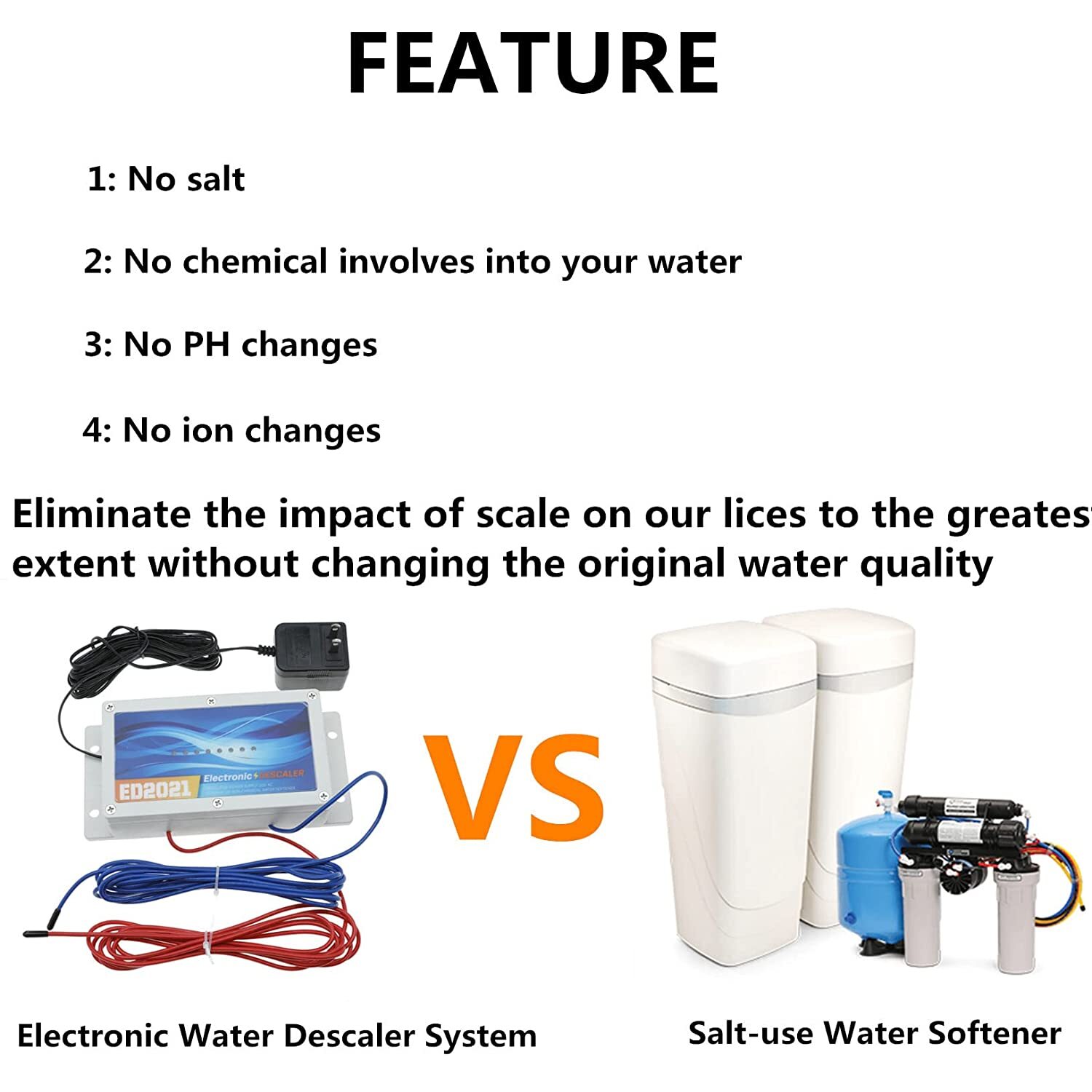 Whole House Electronic Descaler Water Conditioner, Alternative
