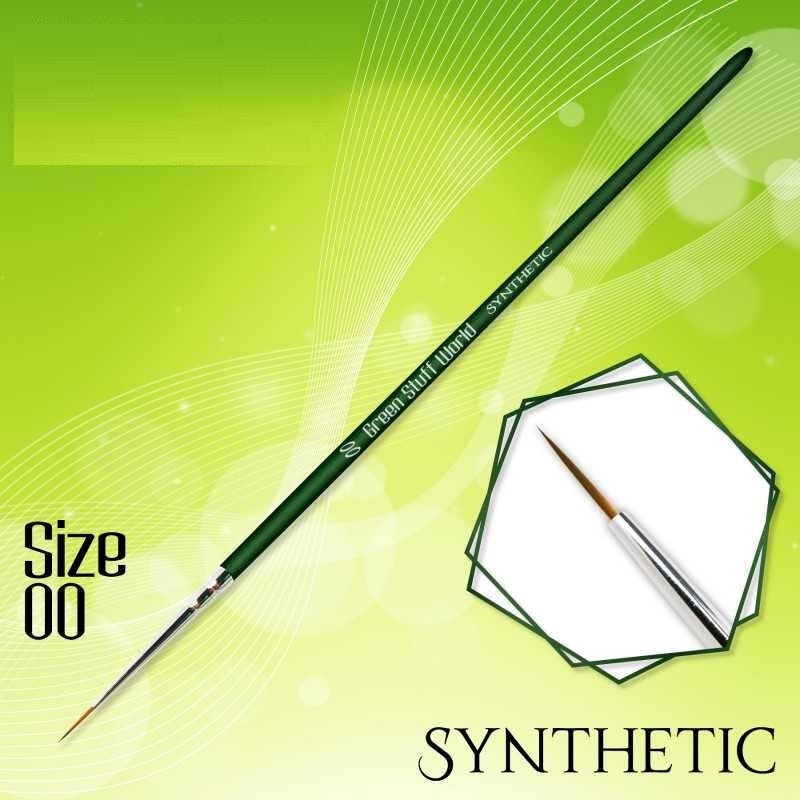 Green Stuff World for Models and Miniatures - GREEN SERIES Synthetic Brush Size